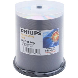400 Philips 16x Dvd-r 4.7gb Shiny Silver