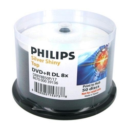 600 Philips Double Layer 8.5gb 8x Dvd+r Dl Shiny Silver