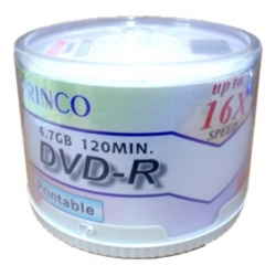 100 Princo 16x Dvd-r 4.7gb White Inkjet