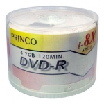50 Princo 8X DVD-R 4.7GB White Top