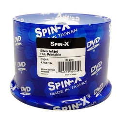 200 Spin-x 16x Dvd-r 4.7gb Silver Inkjet