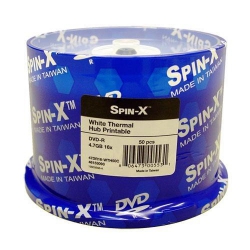 100 Spin-x 16x Dvd-r 4.7gb White Thermal Hub