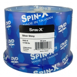 50 Spin-x 8x Dvd-r 4.7gb Shiny Silver