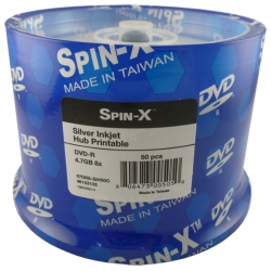 100 Spin-x 8x Dvd-r 4.7gb Silver Inkjet
