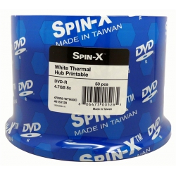 500 Spin-x 8x Dvd-r 4.7gb White Thermal Hub