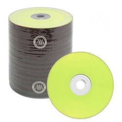 500 Spin-x Diamond Certified 48x Cd-r 80min 700mb Yellow Color Top Thermal