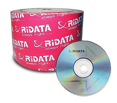 600 Ritek Ridata 52X CD-R 80min 700MB (Logo Top Branded)