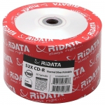 100 Ritek Ridata 52X CD-R 80min 700MB Silver Thermal Printable