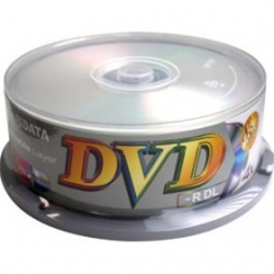 100 Ritek Ridata Dual Layer 8.5gb 4x Dvd-r Dl (logo On Top)