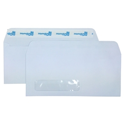 300 Shippingmailers 4 1/8 X 9 1/2 White Window #10 Envelopes /w Self Adhesive Flap