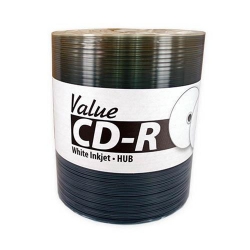 100 Jvc Taiyo Yuden Value Line 52x Cdr (cd-r) 80min 700mb White Inkjet Hub Printable