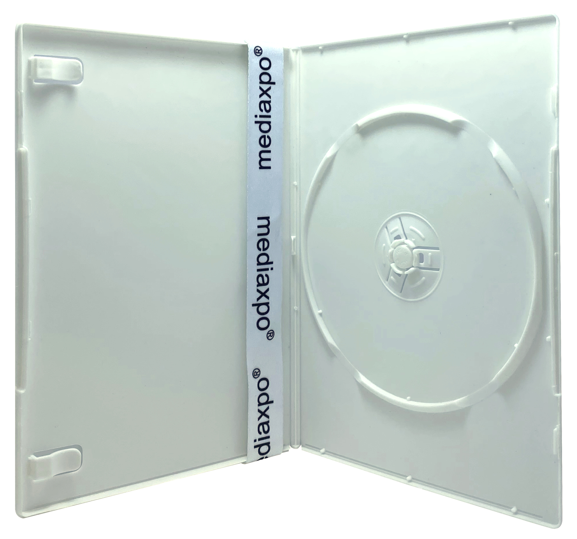 50 SLIM Solid White Color Single DVD Cases 7MM