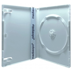 25 Premium Standard Solid White Color Single Dvd Cases (professional Use)