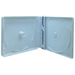 10 White Color Cd/dvd Box Up To 16 Discs