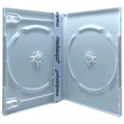 25 Premium Standard Solid White Color Double Dvd Cases (100% New Material)